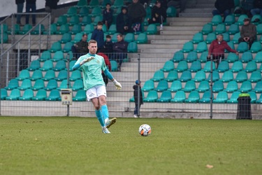 Jan Stránský při svém debutu v ČFL